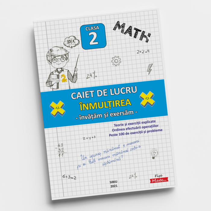 Pachet clasa 2 pentru copii cu 10 caiete exercitii probleme si rezolvari [7]