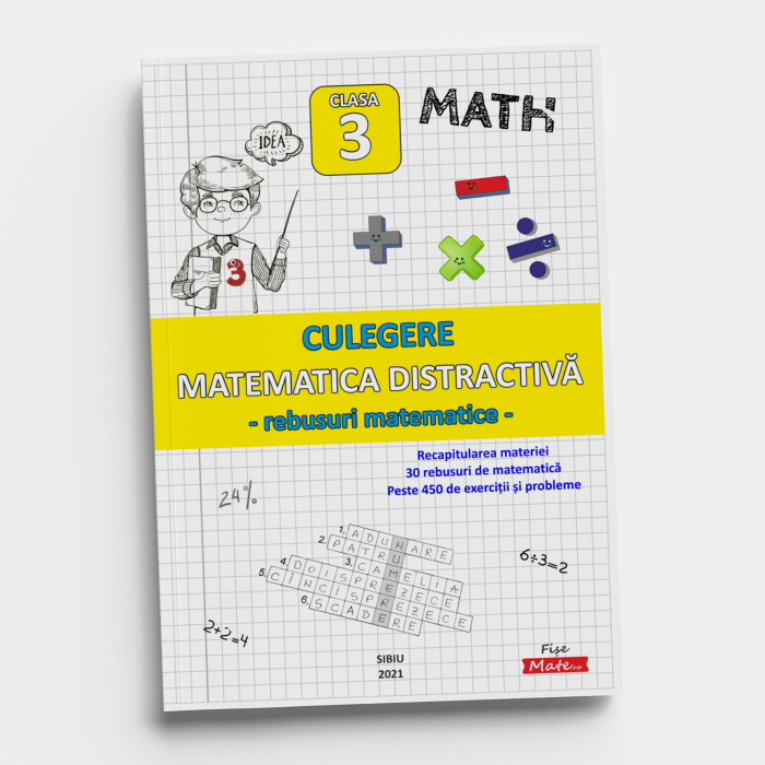 Pachet clasa 3 pentru copii cu matematica si romana exercitii probleme rezolvari [4]