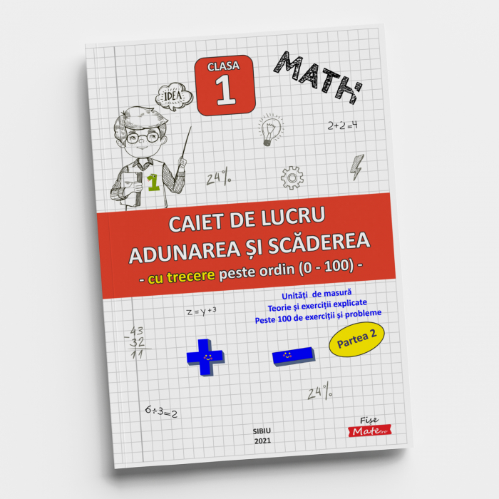 Pachet matematica clasa 1 cu 8 caiete exercitii probleme si rezolvari [16]
