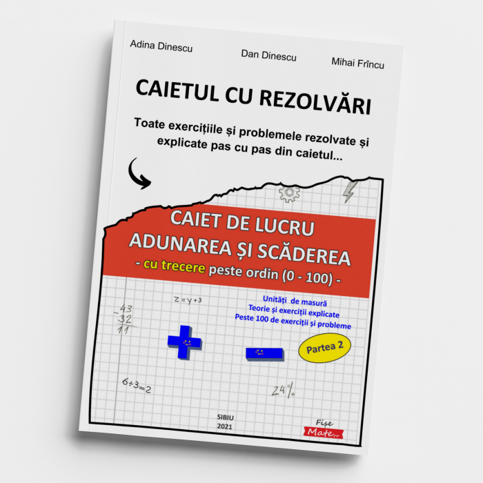 Pachet matematica clasa 1 cu 8 caiete exercitii probleme si rezolvari [15]