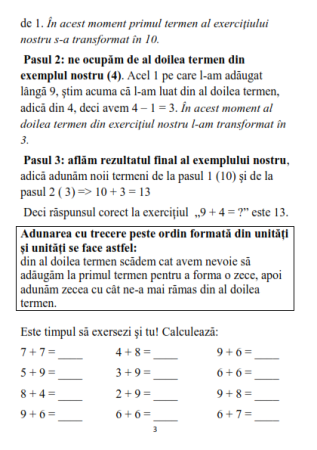 Adunarea si Scaderea Clasa 1 Probleme si Exercitii cu si fara Trecere Peste Ordin [15]