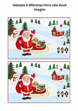 Carte copii 3-7 ani cu activitati si ilustratii de colorat Craciun [9]