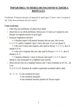 Set clasa 2 pentru copii Impartirea cu rezolvari pas cu pas incluse [2]