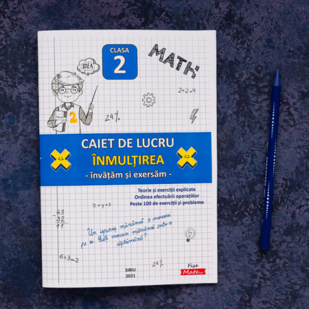 Caiet clasa 2 pentru copii Inmultirea cu exercitii si probleme incluse [7]