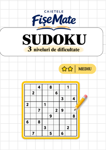 Set SUDOKU – 3 niveluri de dificultate [6]