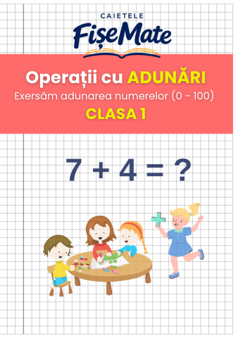 Pachet 4 caiete Operatii Matematice clasa 1 pentru copii - peste 240 pagini [15]