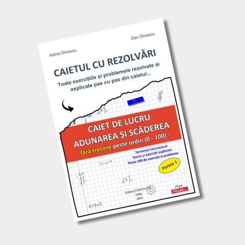 Pachet matematica clasa 1 cu 8 caiete exercitii probleme si rezolvari [14]