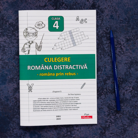Caiet romana clasa 4 pentru copii cu rebusuri literare si jocuri educative [9]