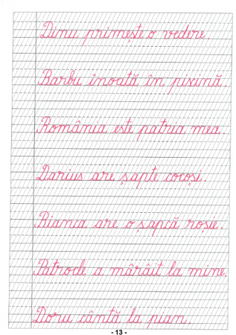 Set caligrafie clasa 1 pentru copii cu litere de mana de exersat [9]
