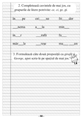 Set caligrafie clasa 1 pentru copii cu litere de mana de exersat [15]