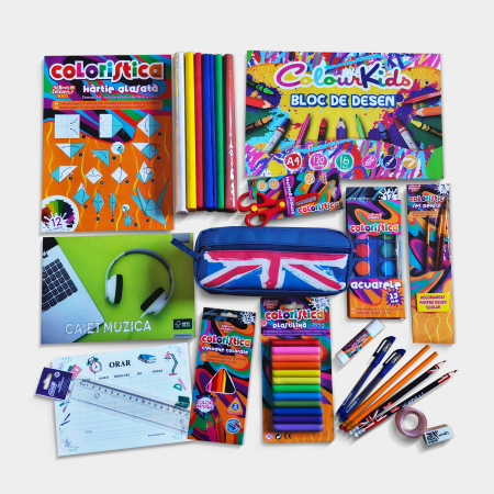 Rechizite - Pentru baieti - Set Rechizite Back to School | Kit complet pentru un inceput de an perfect