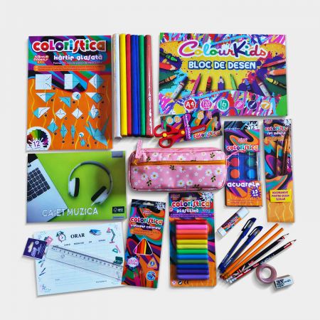 Rechizite - Pentru fete - Set Rechizite Back to School | Pachet complet pentru un inceput de an perfect