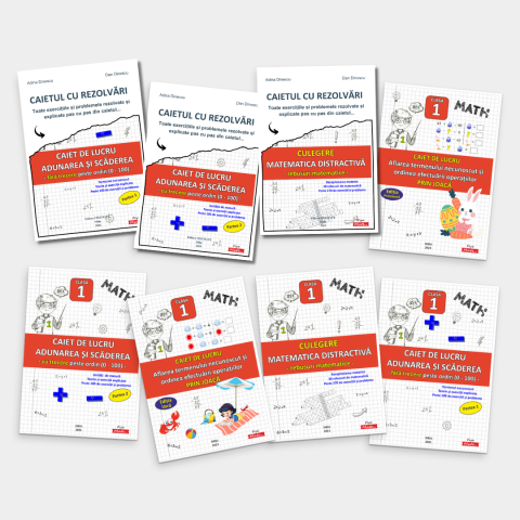 SET COMPLET – Matematica si Romana Clasa 1 | 15 caiete tiparite [1]