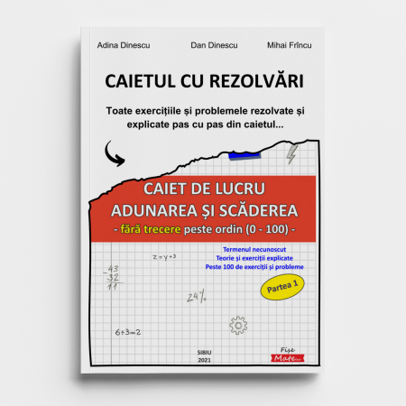 Pachet matematica clasa 1 cu 8 caiete exercitii probleme si rezolvari [13]