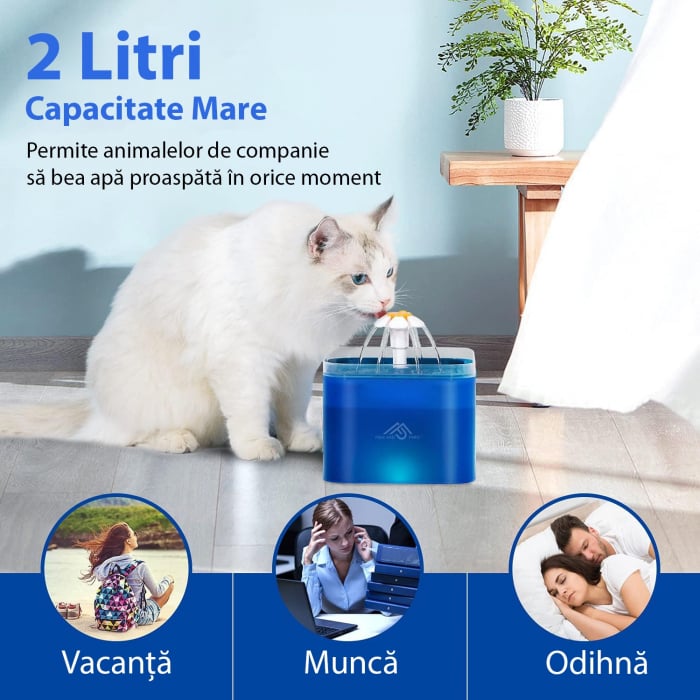 Dispenser de apa Tip fantana Albastru [5]
