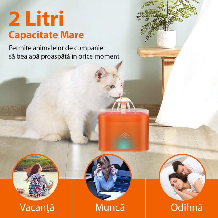 Dispenser de apa Tip fantana Portocaliu [3]