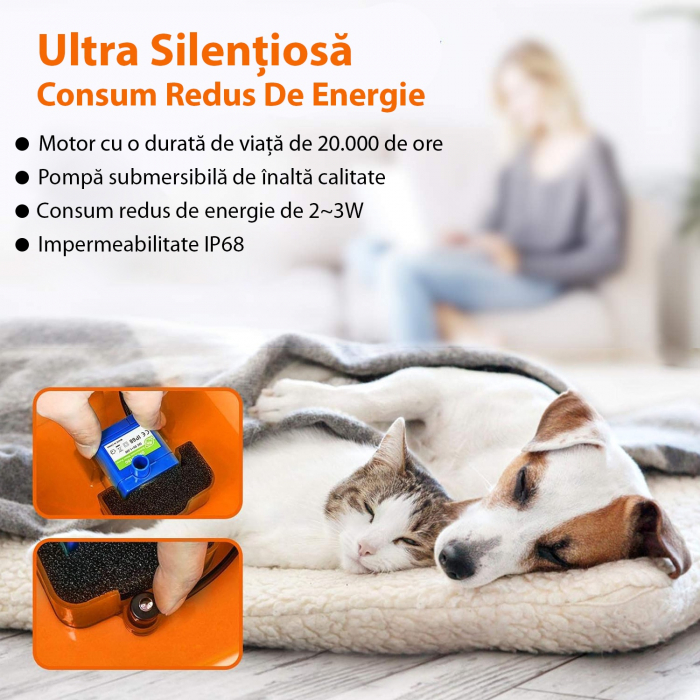 Dispenser de apa Tip fantana Portocaliu [5]