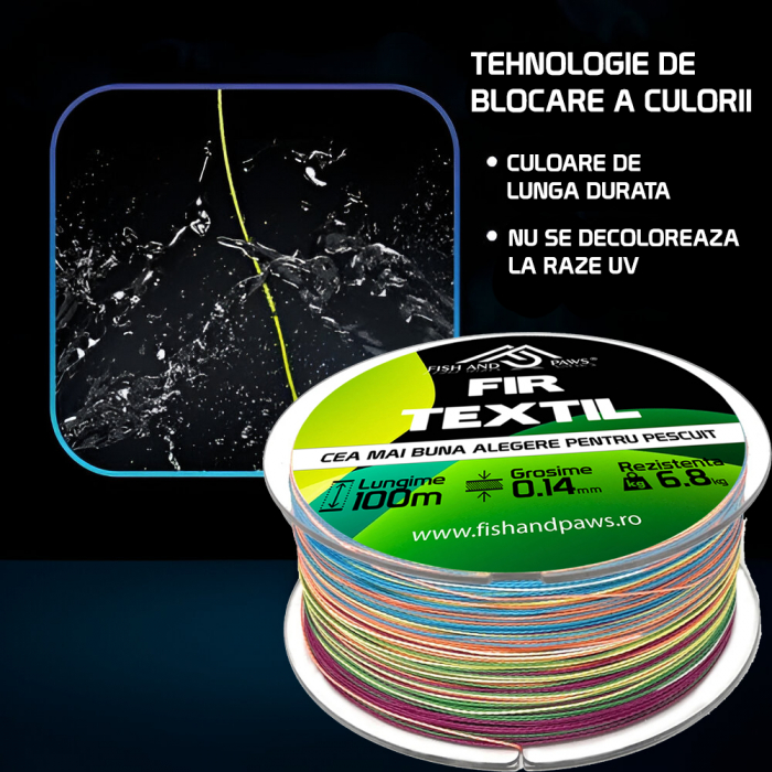Fir textil pentru pescuit - multicolor [3]