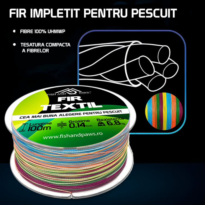 Fir textil pentru pescuit - multicolor [5]