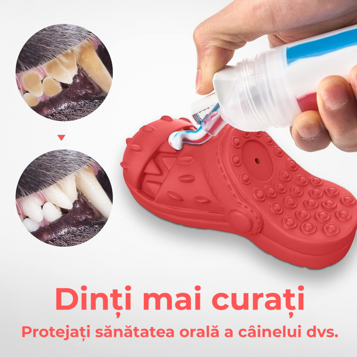 Jucarie de mestecat pentru caini, Rosu [2]