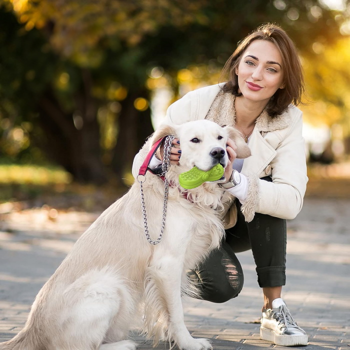 Jucarie de mestecat pentru caini, Verde [8]