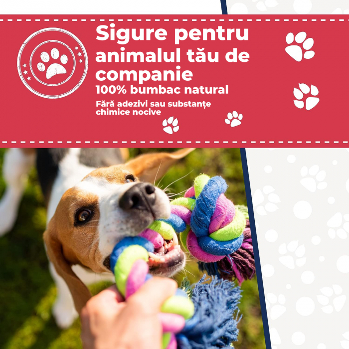 Jucarii interactive de mestecat pentru caini, set de 10 [4]