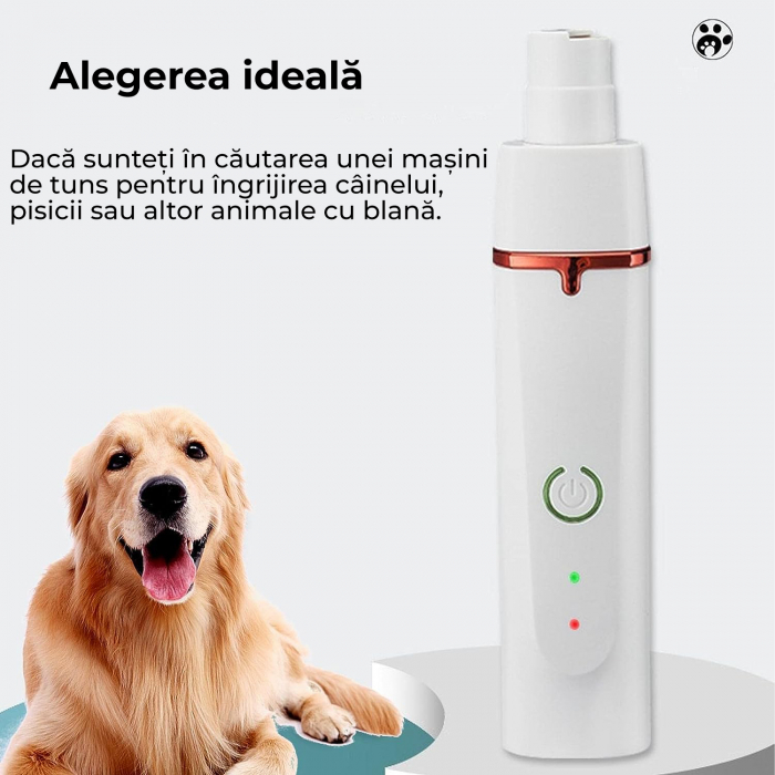 Masina profesionala de tuns animale - alb [3]