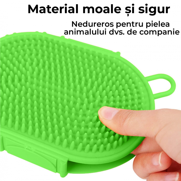 Perie 2 in 1 pentru animale de companie - verde [5]