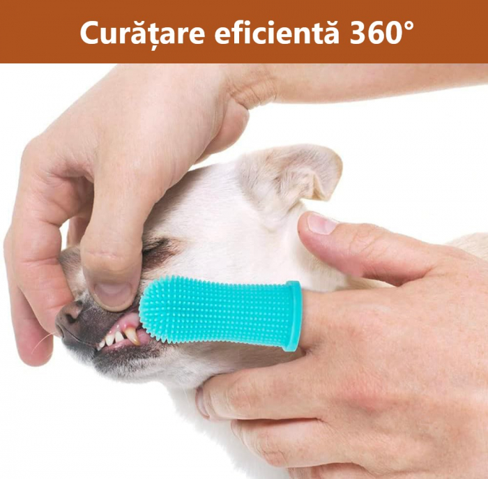 Periute de dinti tip degetar pentru animalele de companie [6]