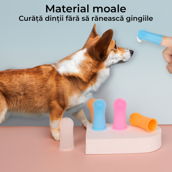 Periute de dinti tip degetar pentru animalele de companie [7]