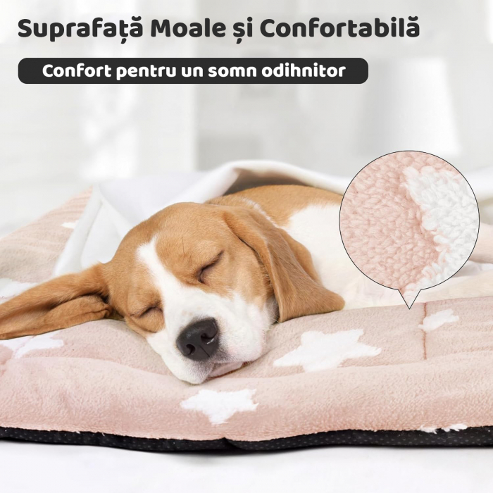 Saltea pentru caini si pisici Roz [5]