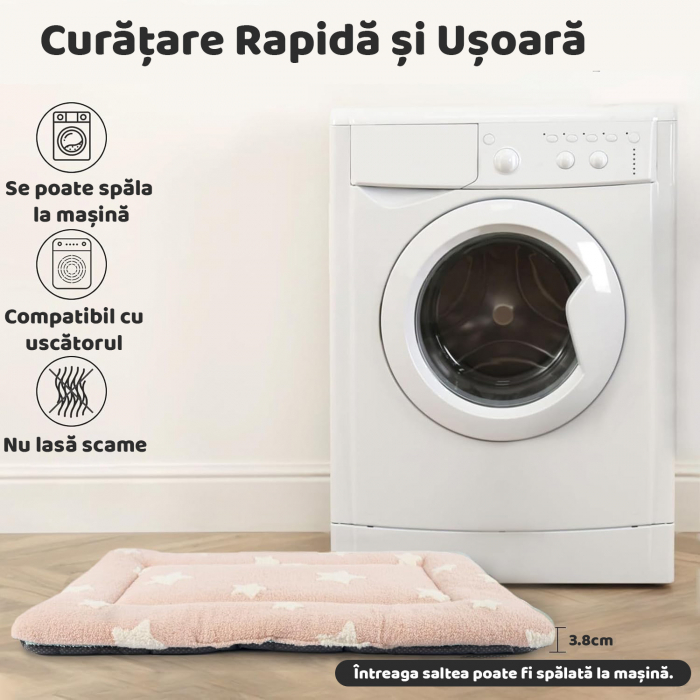 Saltea pentru caini si pisici Roz [6]