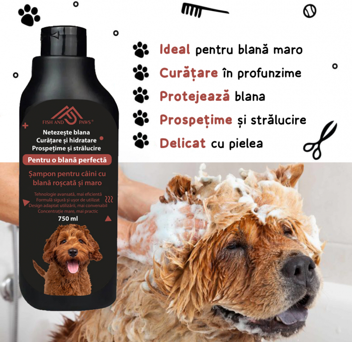 Sampon pentru caini cu blana maro [7]