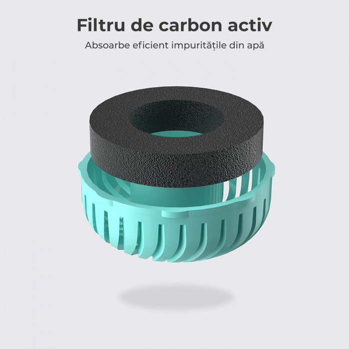 Sticla portabila de apa pentru caini si pisici, 2 in 1 [5]