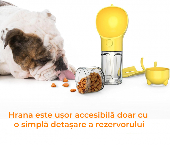 Sticla portabila pentru caini si pisici, 3 in 1 [5]