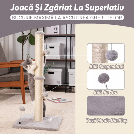 Ansamblu de joaca  - 1 stalp pentru ascutitul ghearelor [1]