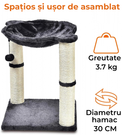 Ansamblu de joaca pentru pisici cu hamac [2]