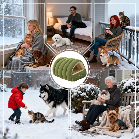 Culcus  pentru animale Verde - L [4]