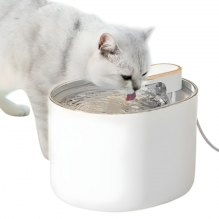 Adapatoare - Dispenser apa pentru caini si pisici - alb