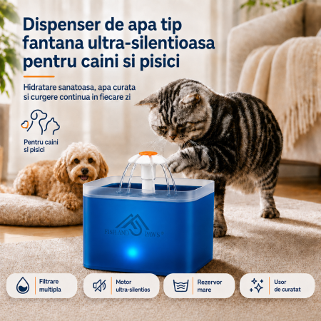 Adapatoare - Dispenser de apa Tip fantana Albastru