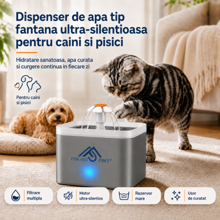 Adapatoare - Dispenser de apa automat - Gri