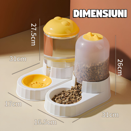 Dispenser de apă și mâncare Galben [9]