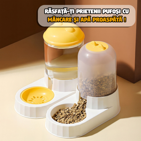 Dispenser de apă și mâncare Galben [7]