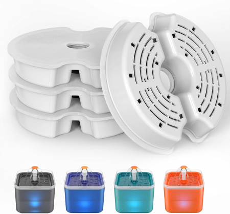 Adapatoare - Filtre pentru dispenser de apa automat - 4 buc