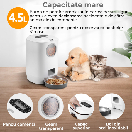Hranitor automat pentru caini si pisici cu inregistrare vocala [3]
