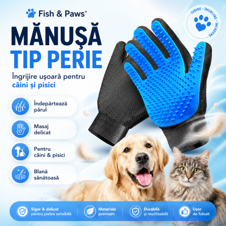 Igiena - Manusa tip perie, Albastru