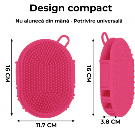 Perie 2 in 1 pentru animale de companie - roz [7]