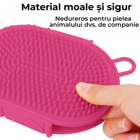 Perie 2 in 1 pentru animale de companie - roz [4]