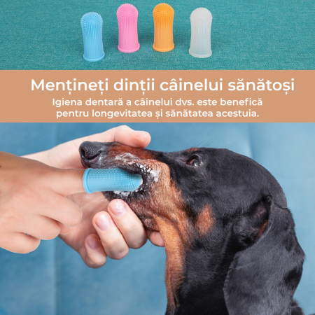 Periute de dinti tip degetar pentru animalele de companie [8]