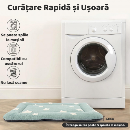 Saltea pentru caini si pisici Albastru [5]